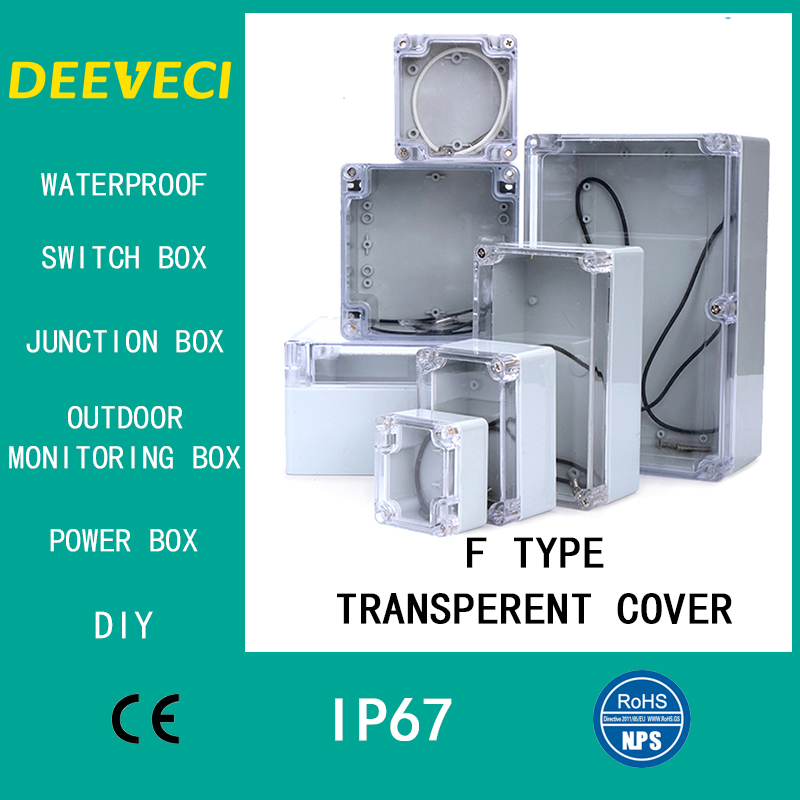 Outdoor Power Distribution Box - Boîtier extérieur étanche Transparent, boîte en