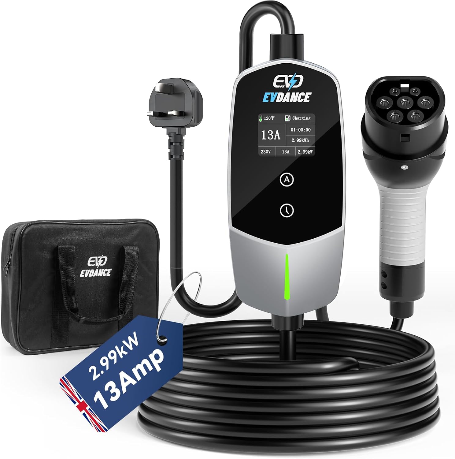 Outdoor Power Plug - Chargeur EV portable EVDANCE, type 2,