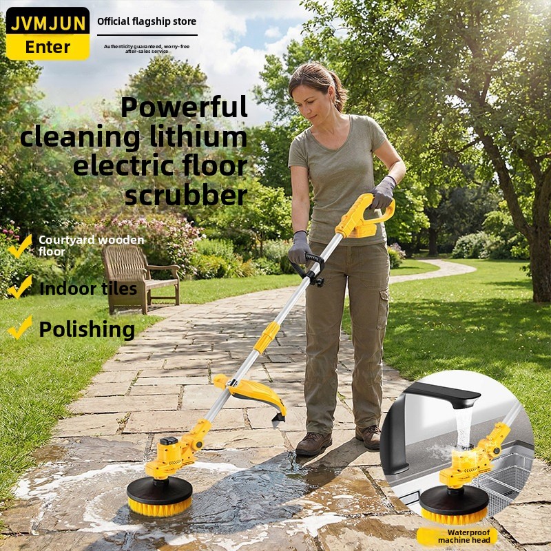 Outdoor Power Brush - Brosse de nettoyage électrique YFY, brosse