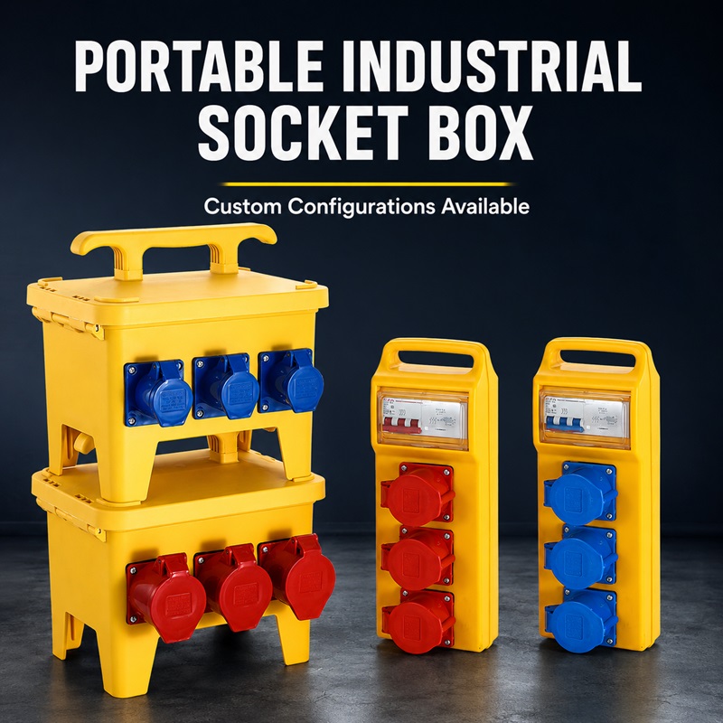 Outdoor Power Socket - Boîtier de prise industrielle étanche pour