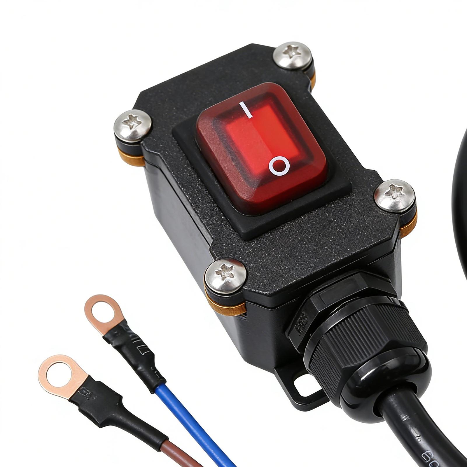 Outdoor Power Disconnect - Interrupteur universel pour moto 30/50/100cm, 12V/24V,