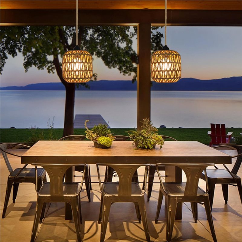 Lustre d'extérieur en rotin tr - Outdoor Power For Gazebo avis et prix