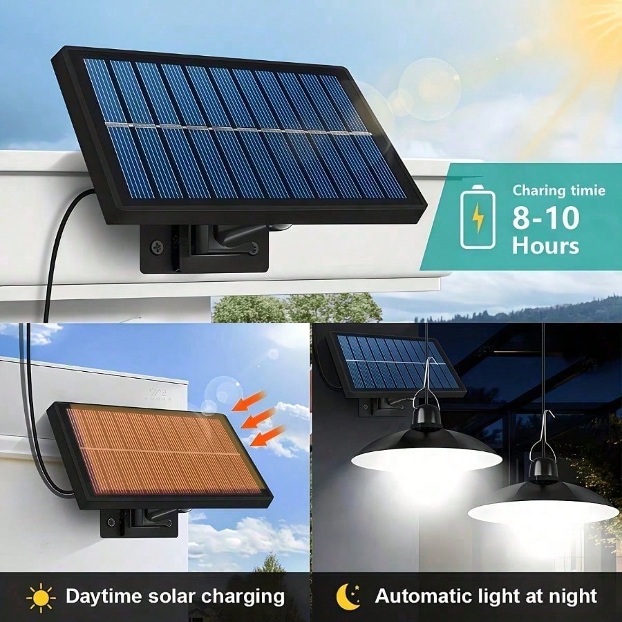 Lampe solaire pour toit, adapt - Outdoor Power For Gazebo avis et prix