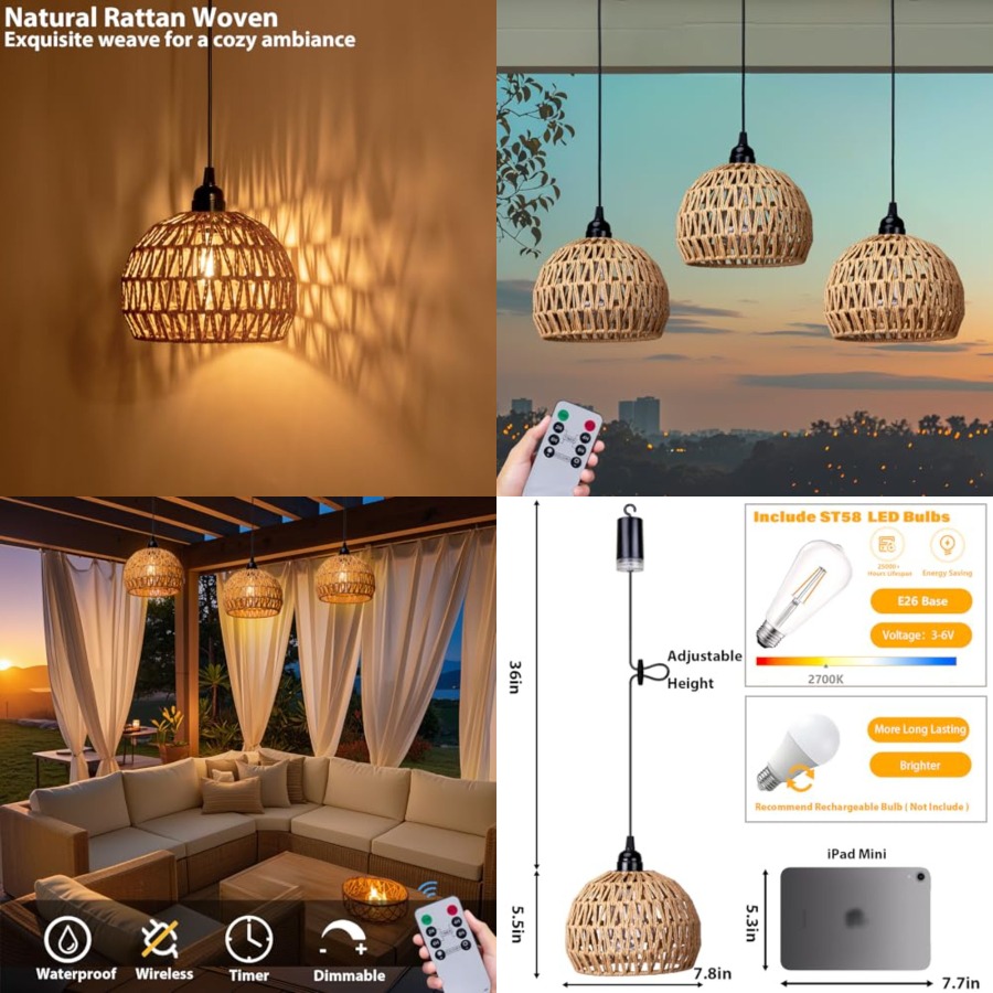 Lustre suspendu extérieur à pi - Outdoor Power For Gazebo avis et prix