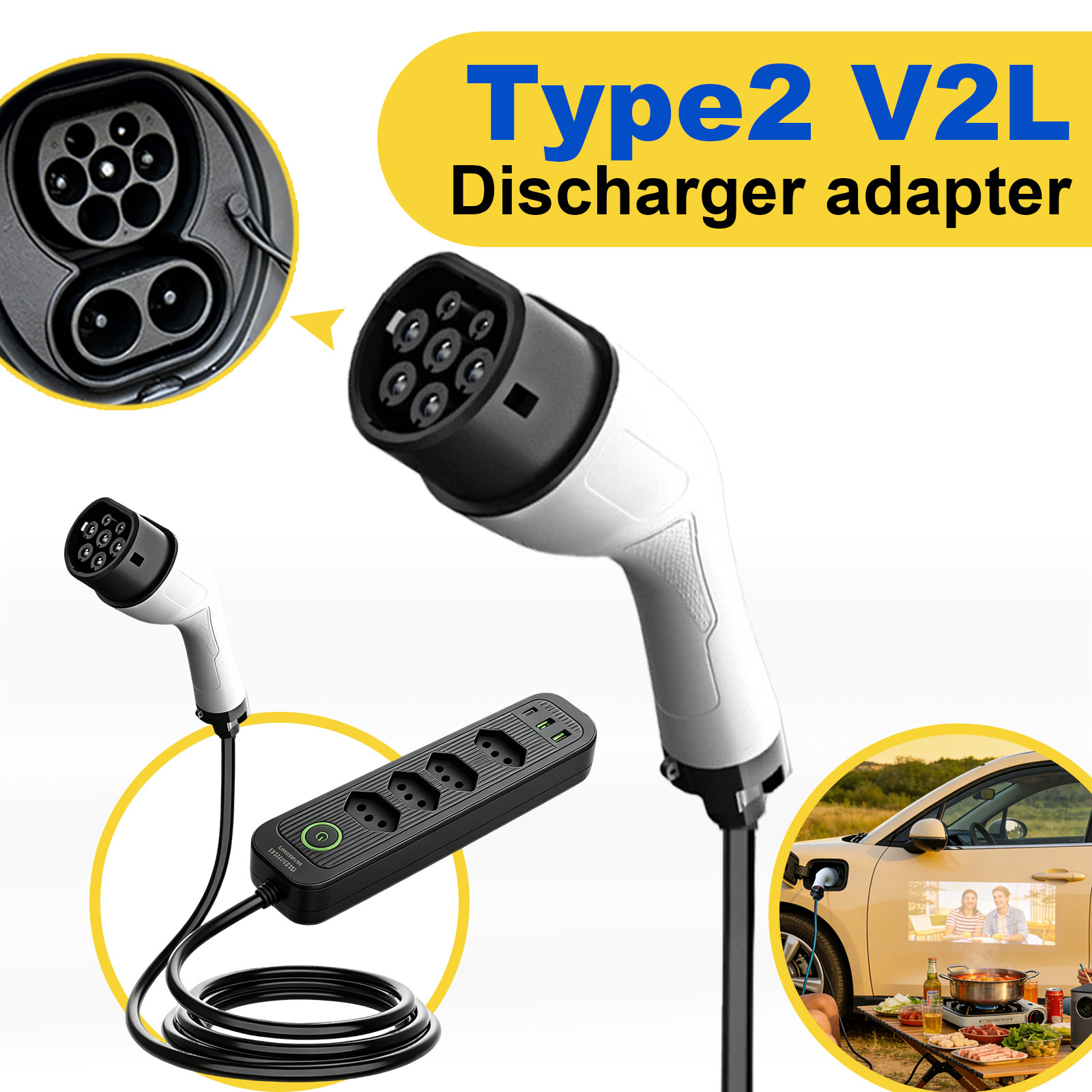 Adaptateur de décharge Type 2  - Outdoor Power Socket avis et prix
