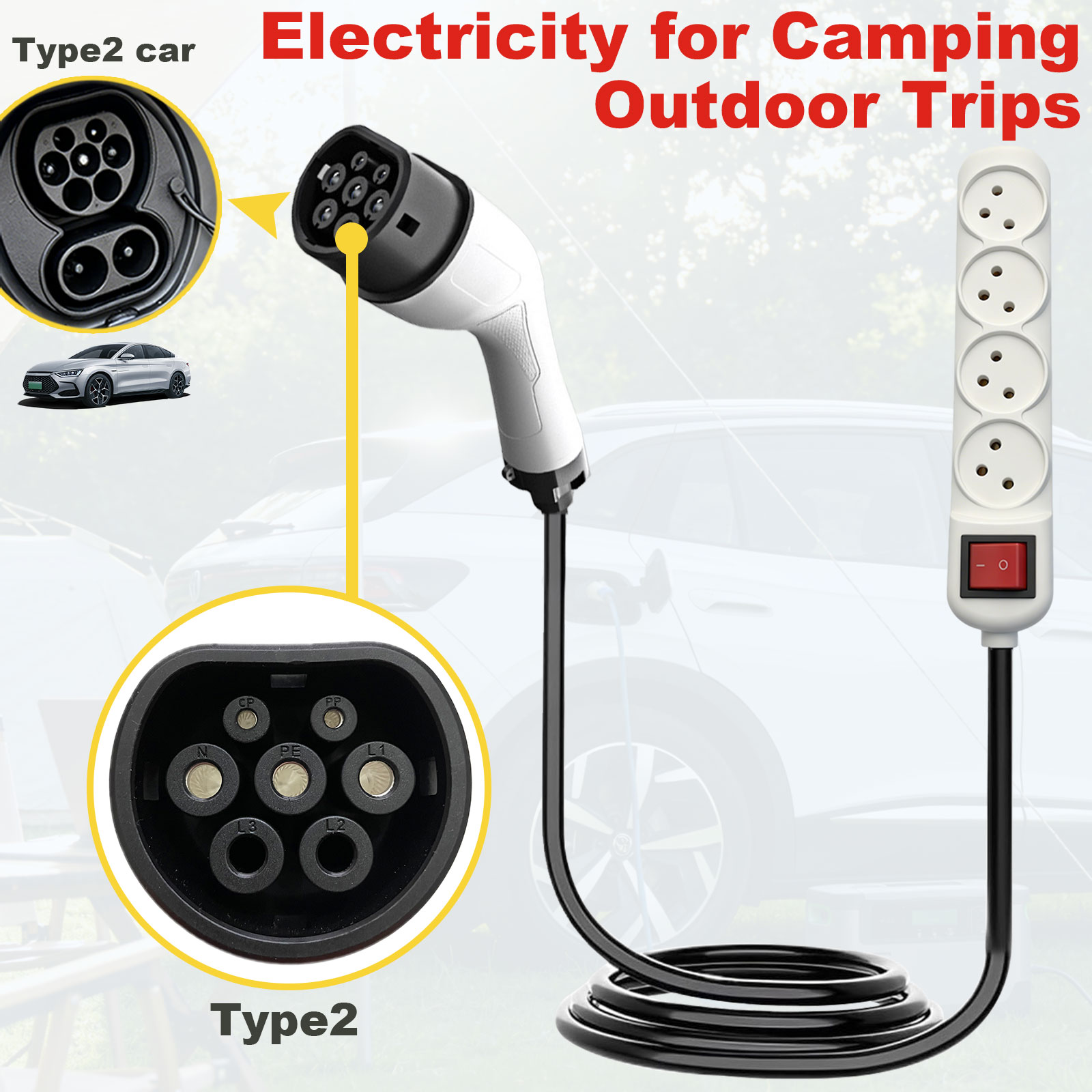 Adaptateur de décharge Type 2  - Outdoor Power Socket avis et prix