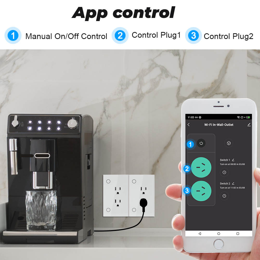Prise Wifi, 16a, Tuya, Us, syn - Outdoor Power Socket avis et prix